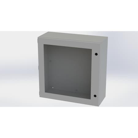 Saginaw Control & Engineering 1/4 Turn Latch Electrical Enclosures, 20 in H, 8 in D, 20 in W, NEMA 3R, 4, 12, 13, Carbon Steel SCE-20208ELJW